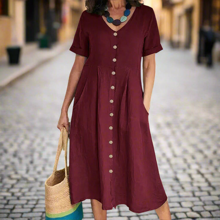 CAROLINE – ELEGANTES KLEID MIT BAUCHKASCHIERUNG