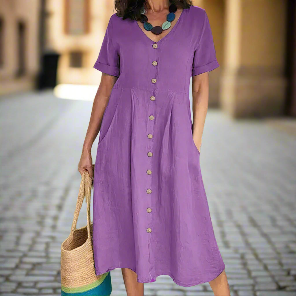 CAROLINE – ELEGANTES KLEID MIT BAUCHKASCHIERUNG