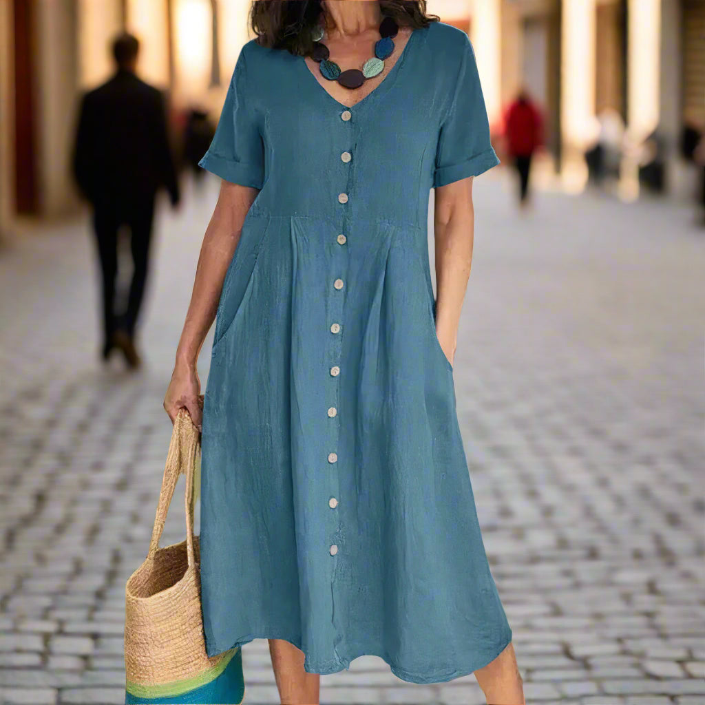 CAROLINE – ELEGANTES KLEID MIT BAUCHKASCHIERUNG