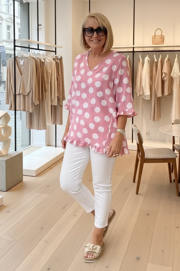 MARINA – BEDRUCKTES VINTAGE-OBERTEIL