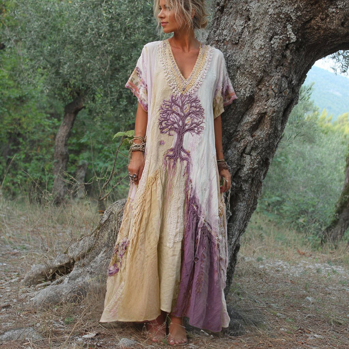 ELISABETH - BOHO-MAXIKLEID