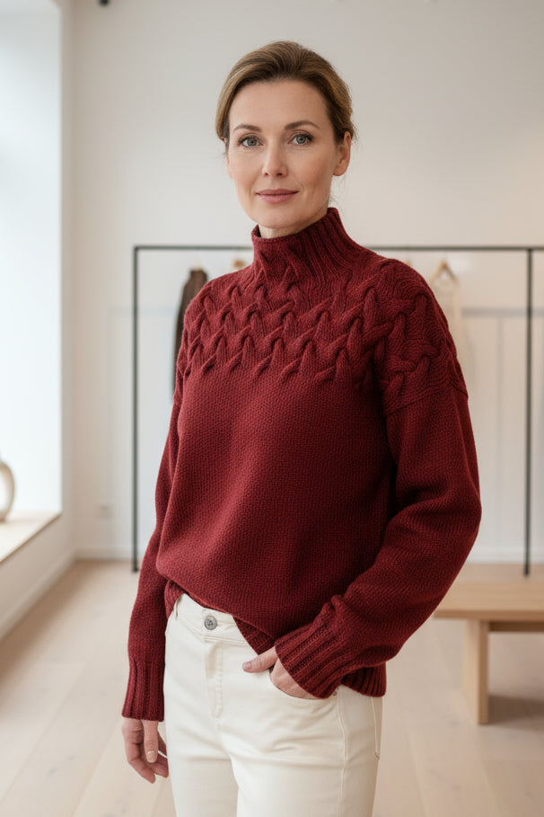 GEORGIA – STRICKPULLOVER MIT ROLLKRAGEN